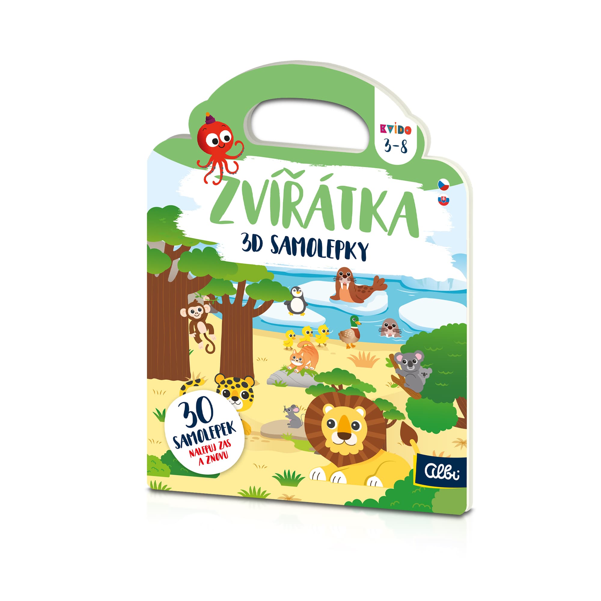 3D samolepky: Zvířátka - Kvído